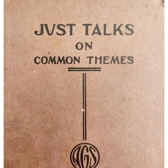 SIGNED Just Talks On Common Themes Autographed Ltd 1st Edition 101/1050 1919 HBS - Picture 1 of 7